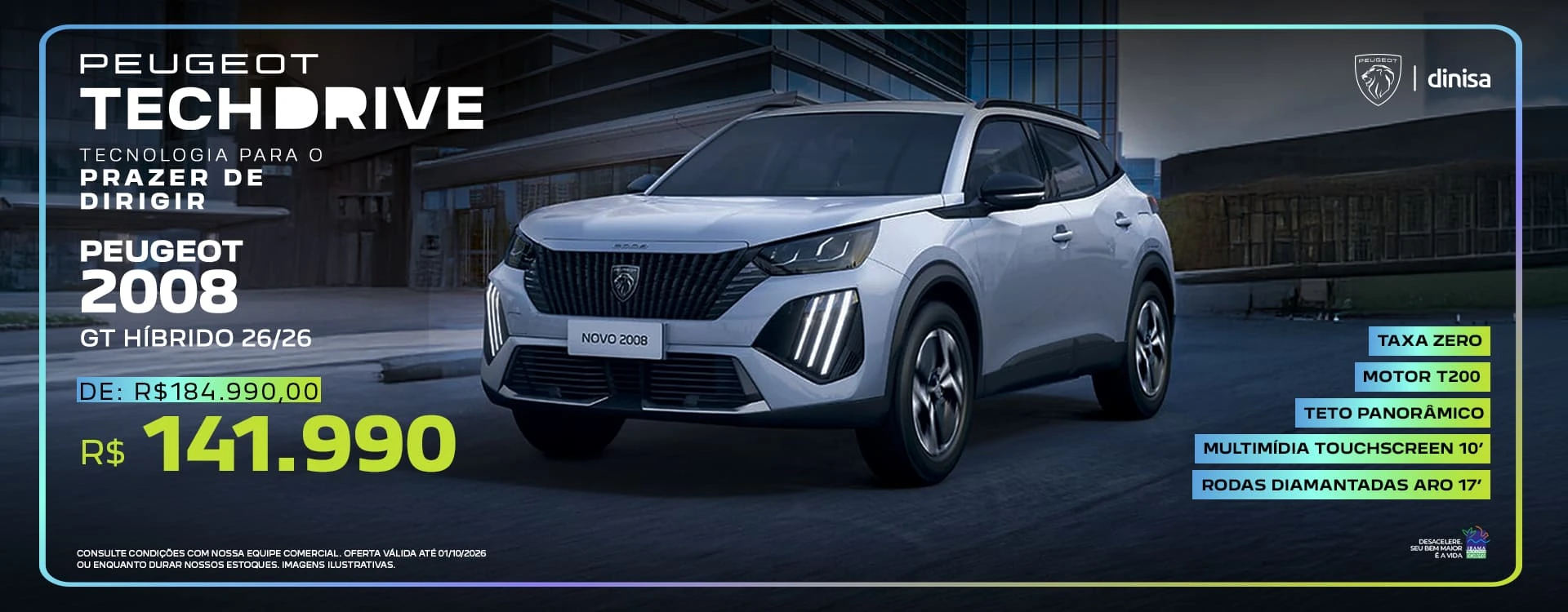 OFERTA_PEUGEOT_DINISA_2008 GT Hibrido_1920x750